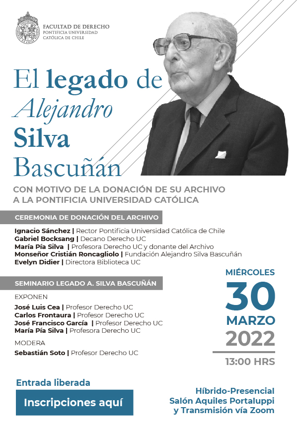 legado de Alejandro Silva Bascuñán afiche0200322