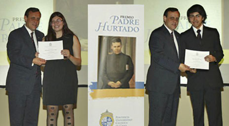 Dos alumnos Derecho UC fueron premiados con la Beca Padre Hurtado 2013