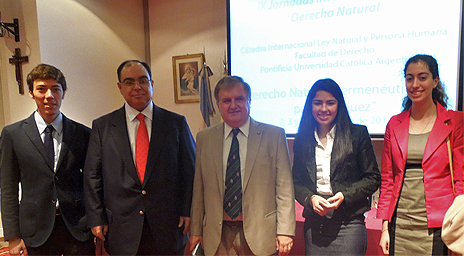 Profesores Raúl Madrid y Cristóbal Orrego participaron de las  IX Jornadas Internacionales de Derecho Natural