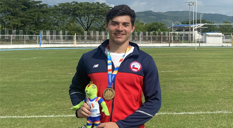 Alumno Derecho UC ganó medalla de oro en rugby en Juegos Bolivarianos de Valledupar