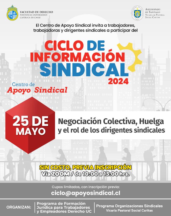Ciclo de Información Sindical Mayo Afiche