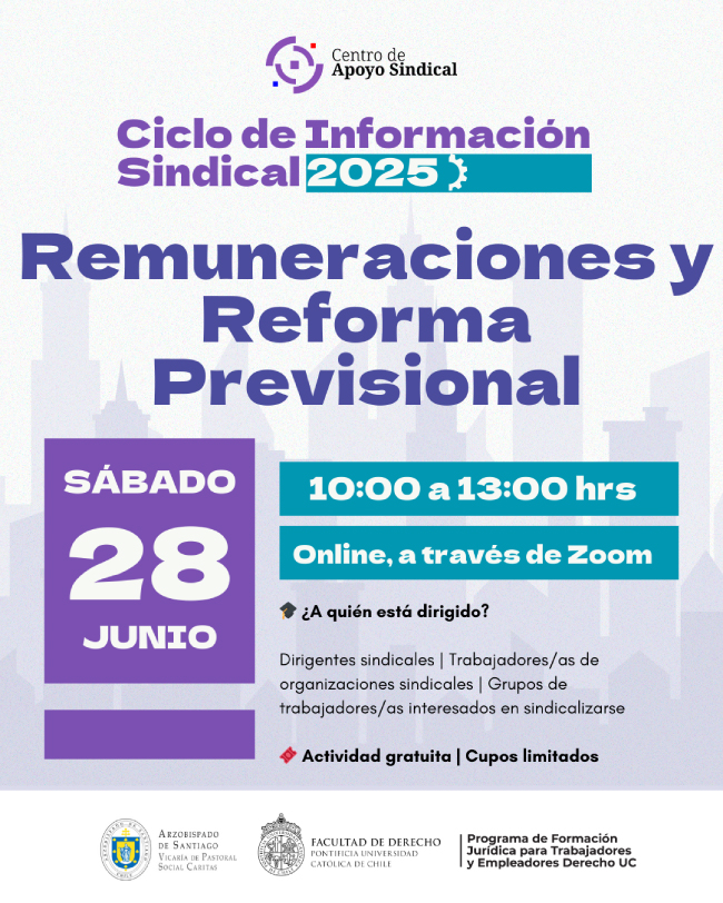 Ciclo de Información Sindical junio Afiche 1
