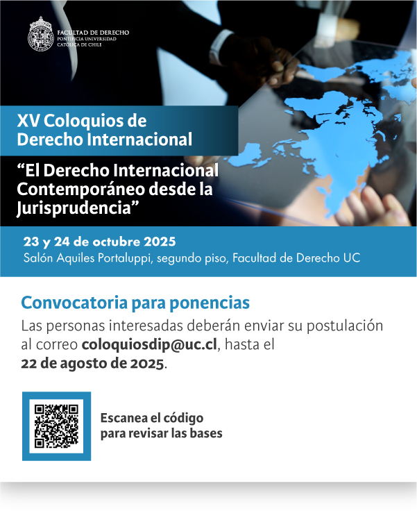 Coloquios de Derecho Internacional Afiche