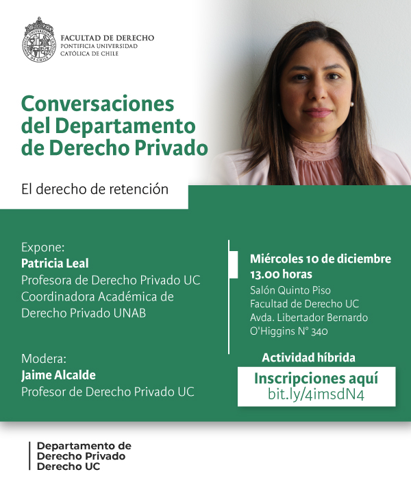 Conversaciones Derecho Privado 10 de diciembre Afiche