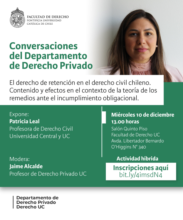 Conversaciones Derecho Privado 10 de diciembre Afiche 1