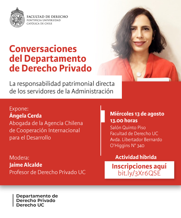 Conversaciones Derecho Privado 13 de agosto Afiche