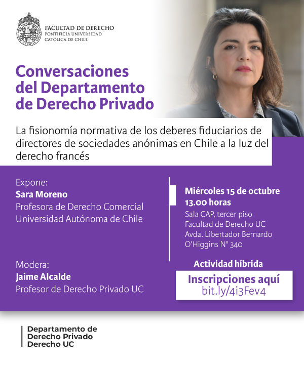 Conversaciones Derecho Privado 15 de octubre Afiche