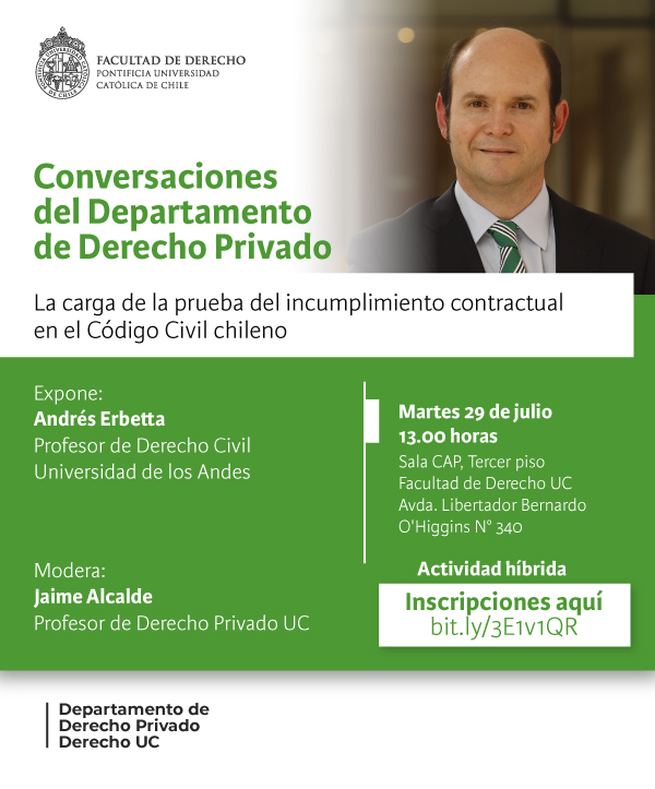 Conversaciones Derecho Privado 29 de julio Afiche 1