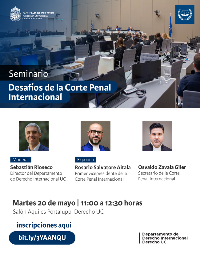 Desafíos de la Corte Penal Internacional Afiche v2 final