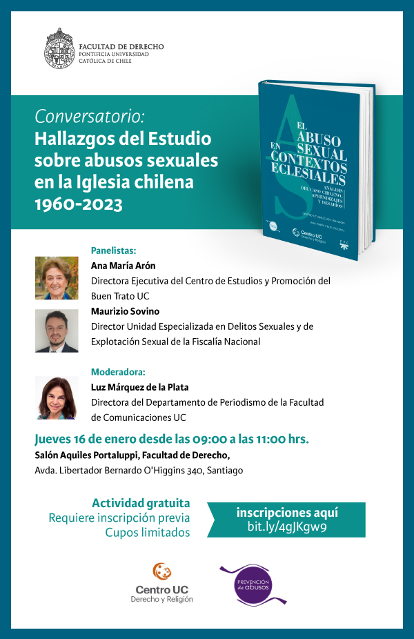 Hallazgos del Estudio sobre abusos sexuales en la iglesia en Chile 1960 2023 afiche