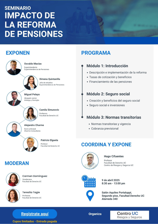 Impacto de la reforma de pensiones Afiche