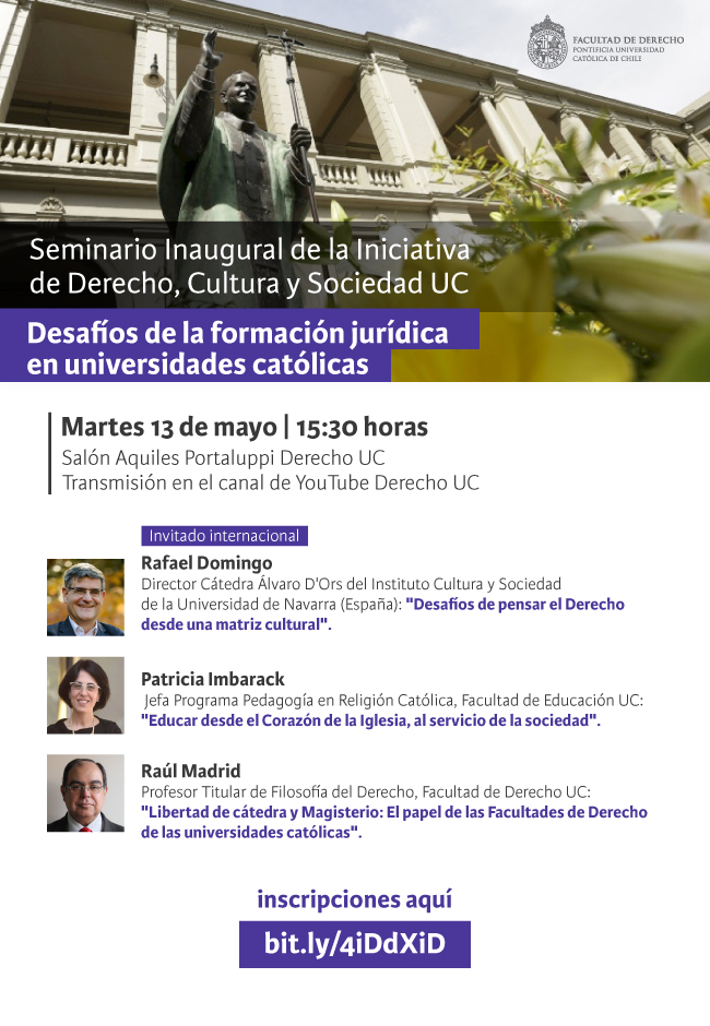Iniciativa de Derecho Cultura y Sociedad UC Afiche