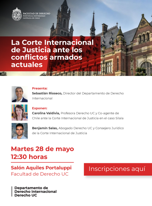 La Corte Internacional de Justicia ante los conflictos armados actuales Afiche