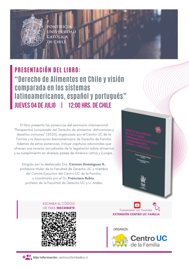 Libro Derecho de alimentos en Chile Afiche