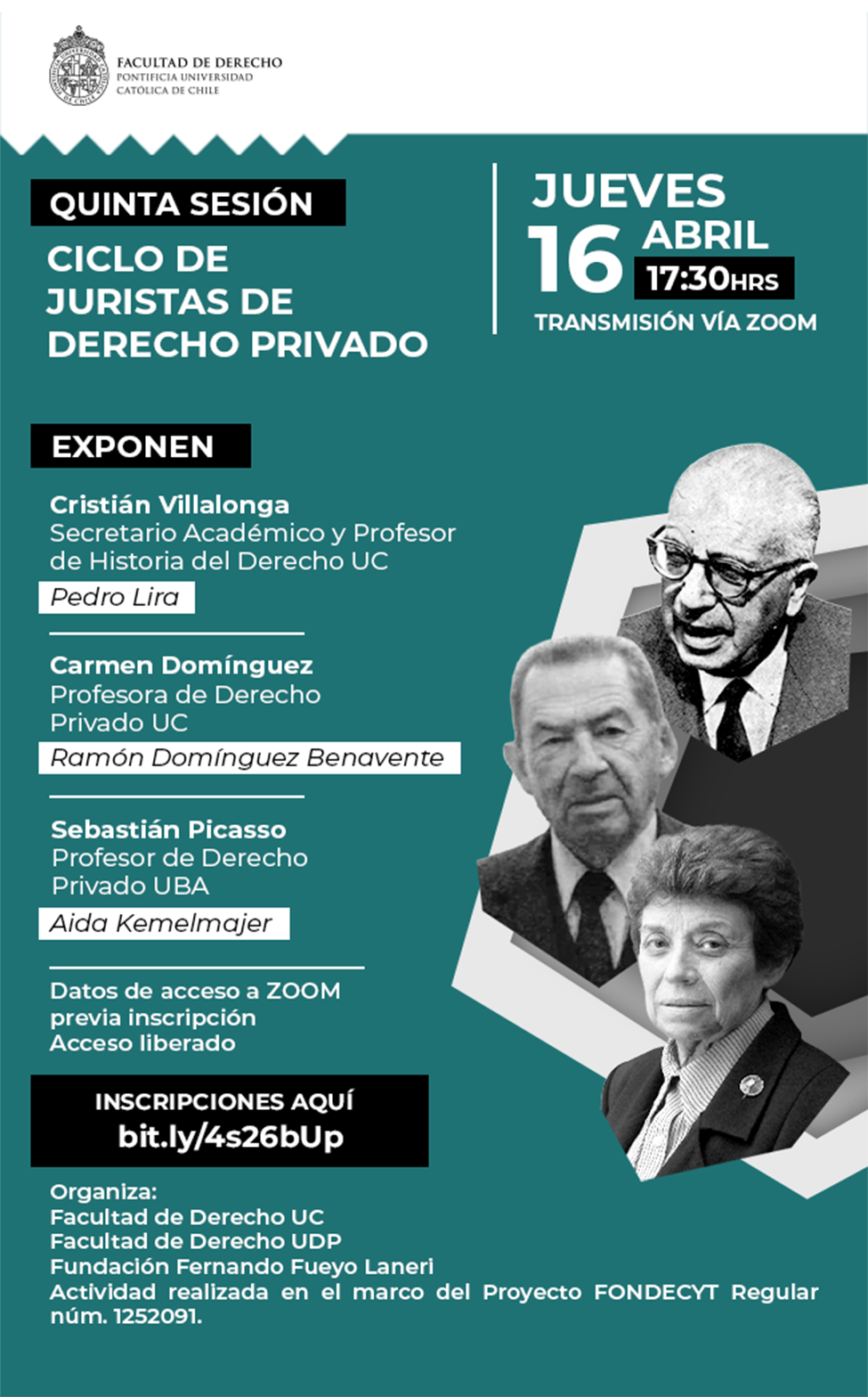 Quinta sesión Juristas afiche