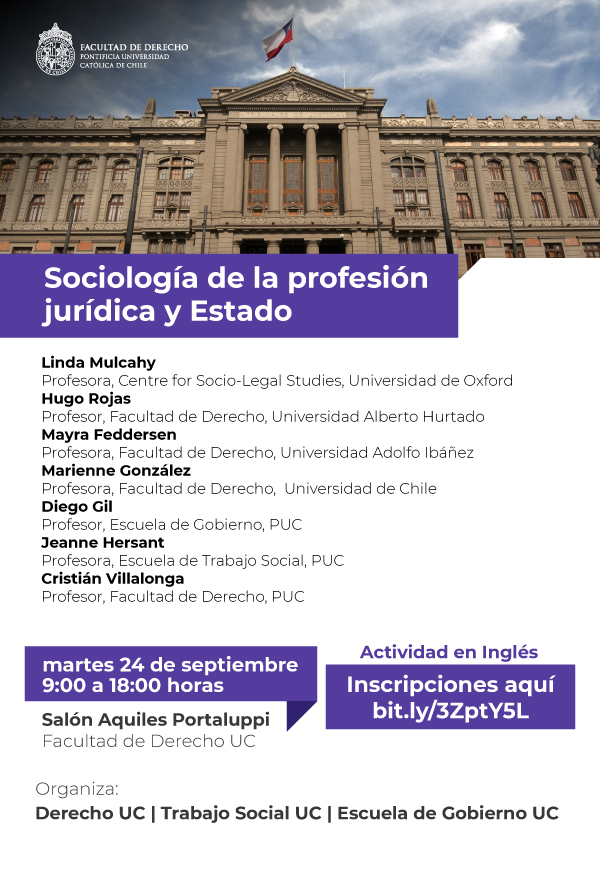 Sociología de la profesión jurídica y Estado Afiche