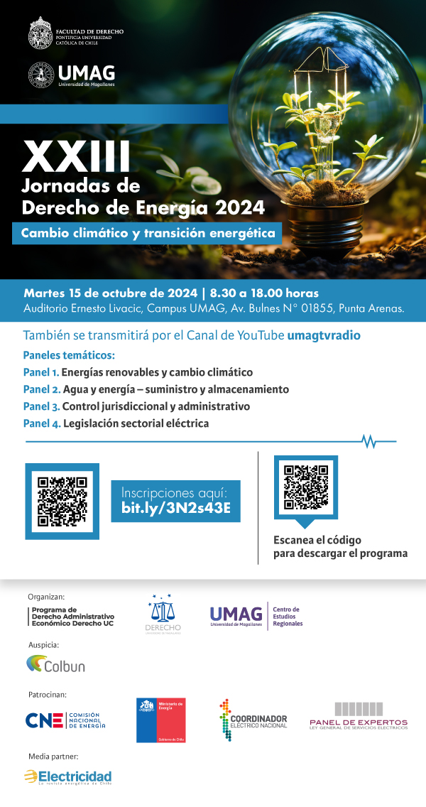 XXIII Jornadas Derecho de Energía Afiche 1