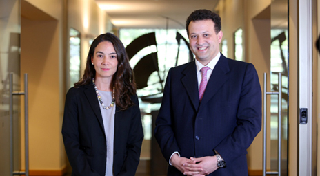 Decano_Gabriel_Bocksang_y_vicedecana_Carmen_Elena_Domínguez